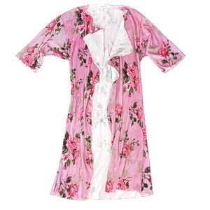 LuLaRoe Pink Floral Kimono